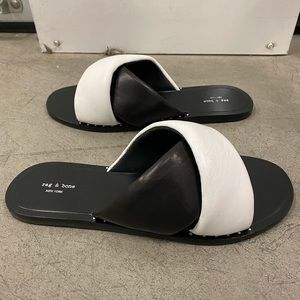 Rag & Bone Keaton Slide Black/White